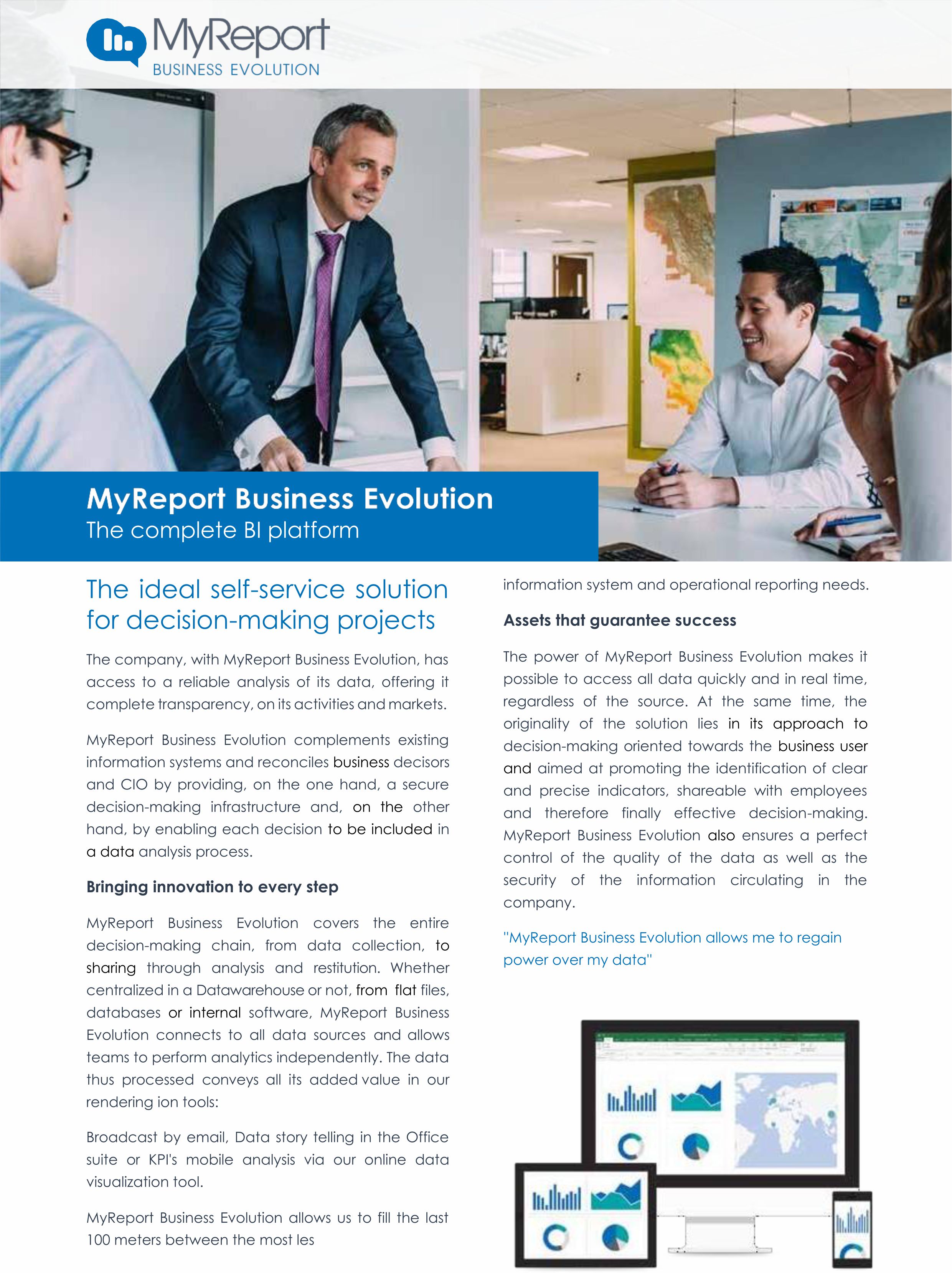 MyReport BE Product Brochure